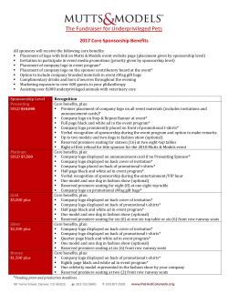 Event Fact Sheet - PetAid Colorado
