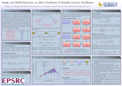 1) Introduction 2) Gene Regulatory Networks x2 x3 x1 3