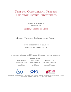 Testing Concurrent Systems Through Event Structures