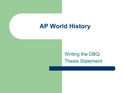 AP World History