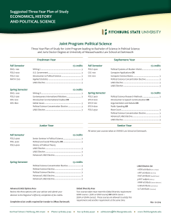 ECONOMICS, HISTORY AND POLITICAL SCIENCE