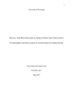 Erica Oman and Adam Croft - Public Administration Theory Network