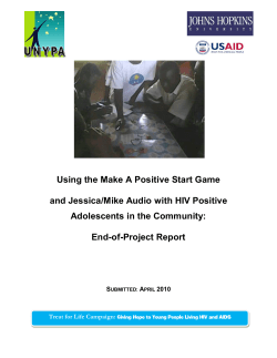 Using the Make A Positive Start Game and Jessica/Mike Audio with