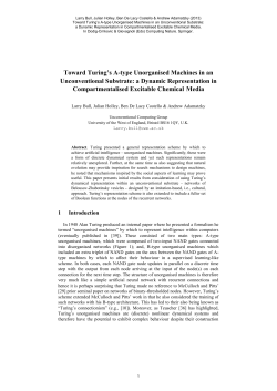 Toward Turing`s A-type Unorganised Machines in an
