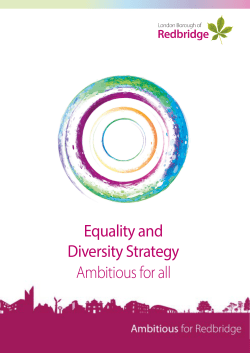 Equality and Diversity Strategy Ambitious for all