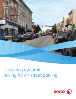 Designing dynamic pricing for on-street parking