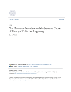 The Grievance Procedure and the Supreme
