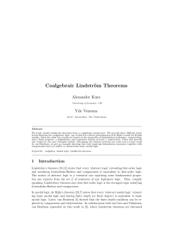 Coalgebraic Lindstr&ouml;m Theorems