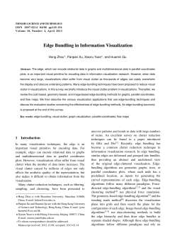 Edge Bundling in Information Visualization