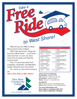 to West Shore! - West Shore Community College