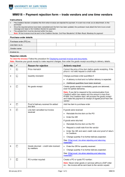 FM034 - Petty cash float form