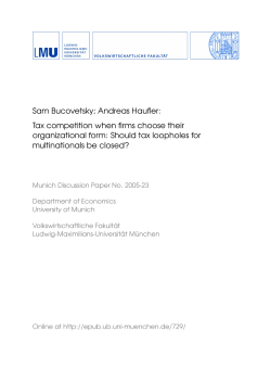 Tax competition when firms choose their organizational form
