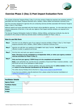 (Day 2) Post Impact Evaluation Form