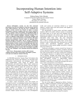 Incorporating Human Intention into Self