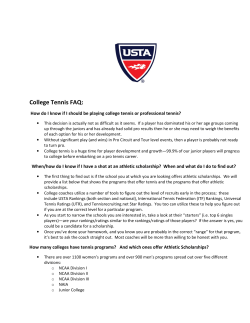 College Tennis FAQ
