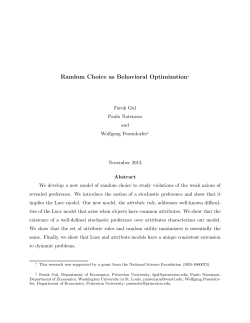 Random Choice as Behavioral Optimization