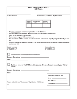 SU form.indd - Winthrop University