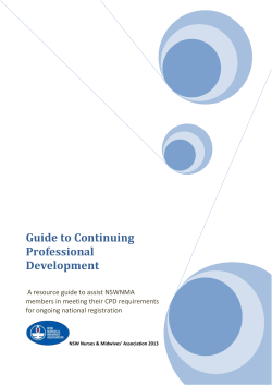 Guide to Continuing Professional Development