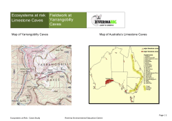 Limestone Caves - Riverina Environmental Education Centre