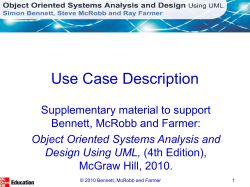 Use Case Description