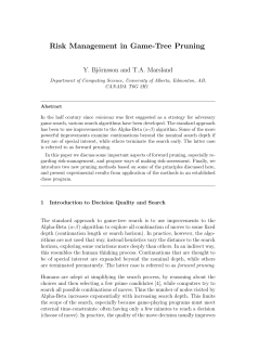 Risk Management in Game