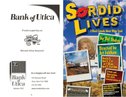 Program (2017) - Players of Utica