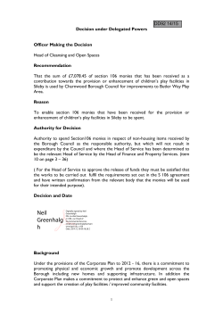 Butler Way Sileby Play Area S106