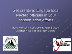 Get creative: Engage local elected officials in your conservation efforts