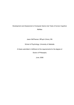 Development and Assessment of Computer-Game