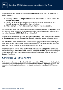 Installing ODK Collect without using Google Play