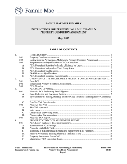Form 4099 - Fannie Mae