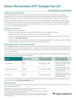 What`s a Sample Fee List?