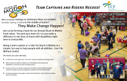 Team Captains and Riders Needed!