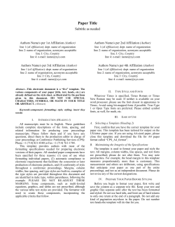 MEES 2016 Template - 3rd Annual International Conference on