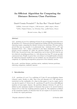 An Efficient Algorithm for Computing the Distance Between Close