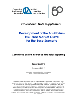 Development of the Equilibrium Risk-Free Market Curve for the Base