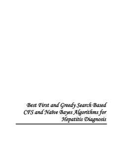 Best First and Greedy Search Based CFS and Naïve
