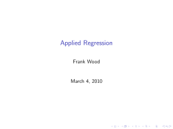 Applied Regression
