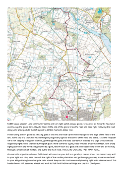 START Leave Weston Lane Community centre and turn right uphill