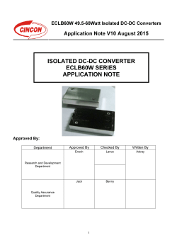 isolated dc-dc converter eclb60w series application note