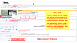 Concur Travel Bells and Whistles