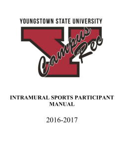 Intramural Sports Participant Manual