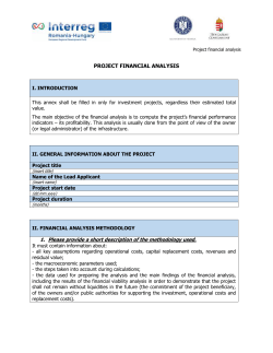 6 Financial analysis at project level