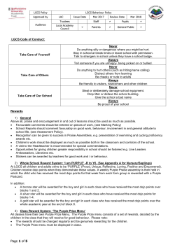 LGCS Behaviour Policy - Littleton Green Community School