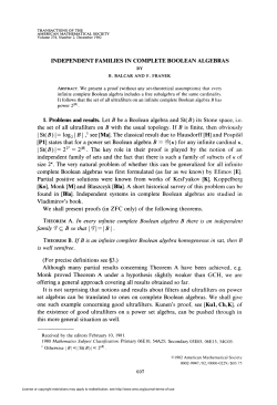 Independent families in complete Boolean algebras