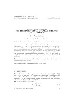 Limit-point criteria for the matrix Sturm