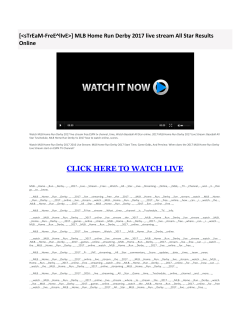 MLB Home Run Derby 2017 live stream All Star Results Online