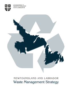 Newfoundland and Labrador Waste Management Strategy