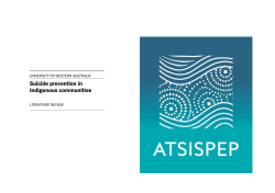 Suicide prevention in Indigenous communities - ATSISPEP