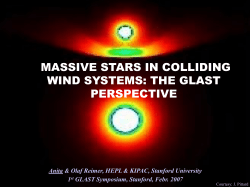 Gamma-rays from colliding winds of massive stars - glast